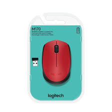 Logitech M170 Wireless Mouse (Red)